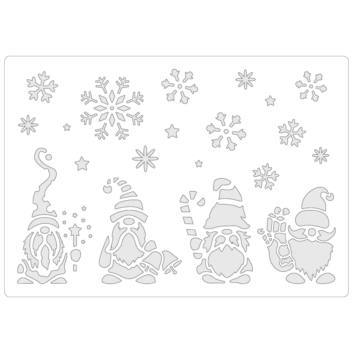 Christmas Gnomes #3 | Food Safe Stencil