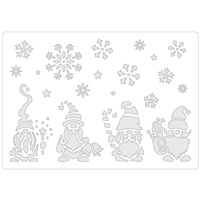 Christmas Gnomes #3 | Food Safe Stencil