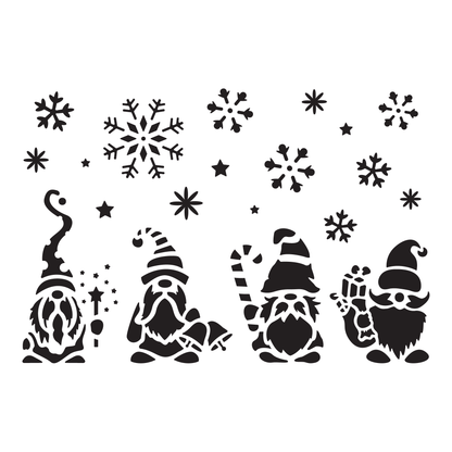 Christmas Gnomes #3 | Low-Adhesive Stencil