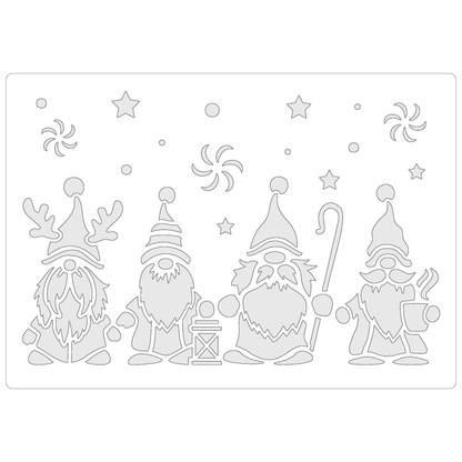 Christmas Gnomes #4 | Food Safe Stencil