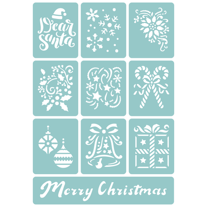 Christmas Tile Collection | Low-Adhesive Stencil