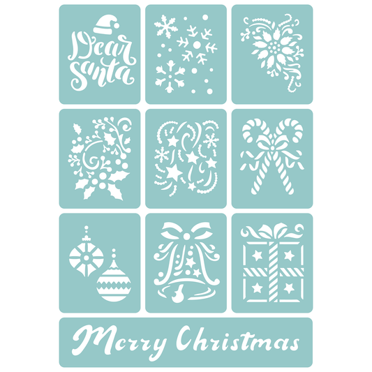 Christmas Tile Collection | Low-Adhesive Stencil