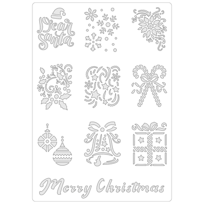 Christmas Tile Collection | Food Safe Stencil