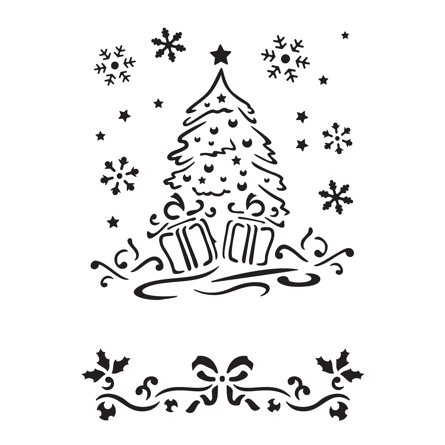 Christmas Tree #1 | Food Safe Stencil