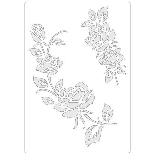 Rose Motif Collection #4 | Food Safe Stencil