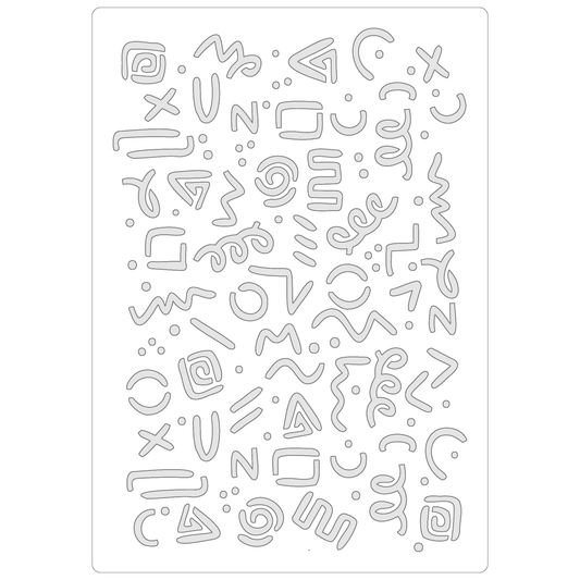 Seamless Party Squiggles | Food Safe Stencil