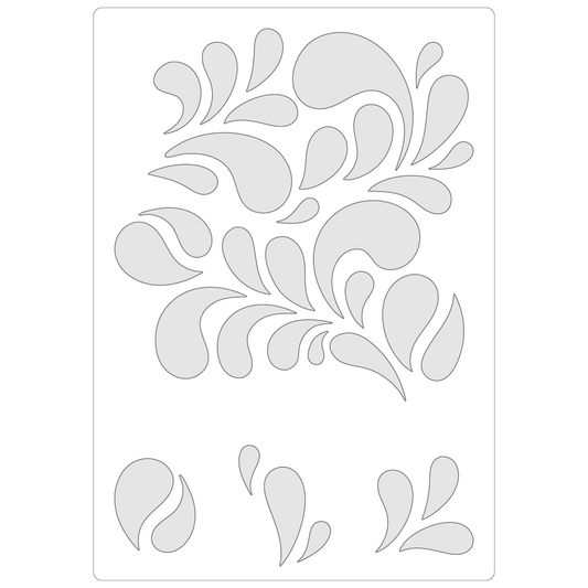 Seamless Splash Pattern | Food Safe Stencil