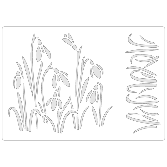 Snowdrops | Food Safe Stencil