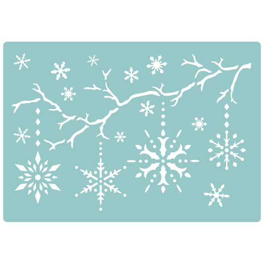 Snowflake Baubles | Low-Adhesive Stencil