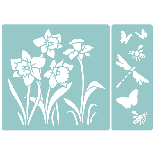 Spring Daffodils | Low-Adhesive Stencil