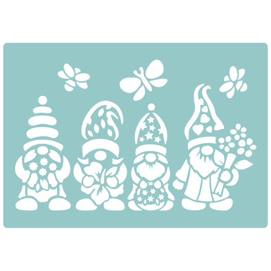 Spring Gnomes #1 | Low-Adhesive Stencil