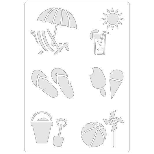 Summer Icons | Food Safe Stencil