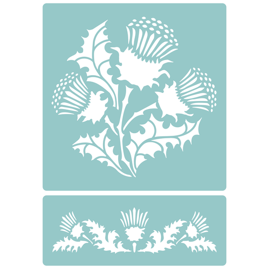 Thistle Motifs | Low-Adhesive Stencil