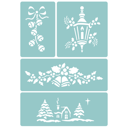 Traditional Christmas Collection | Low-Adhesive Stencil