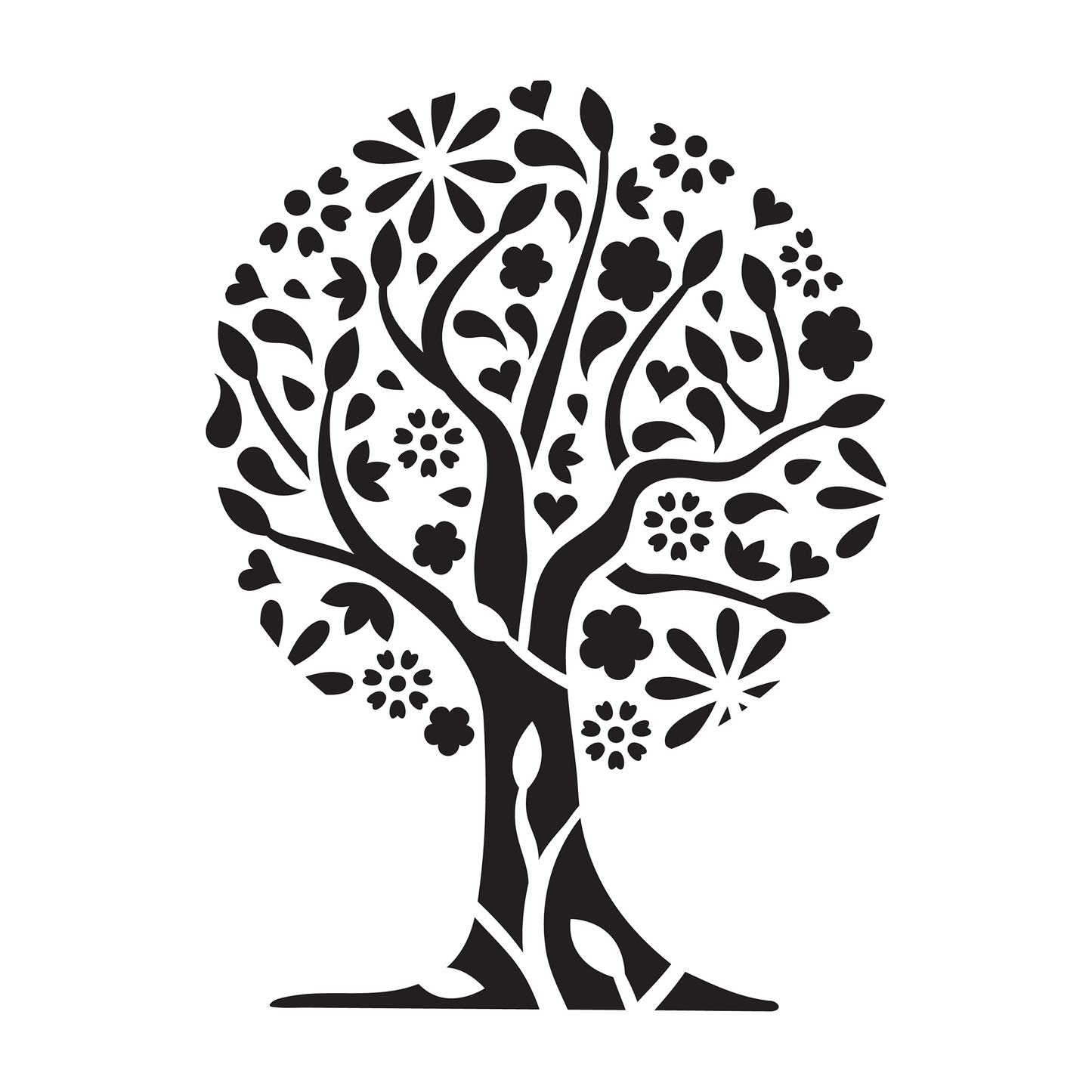 Tree Of Flowers | Food Safe Stencil