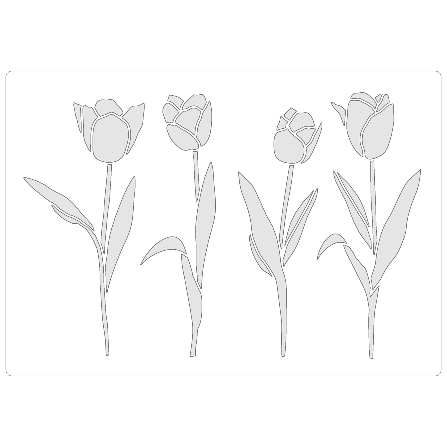 Tulips Collection | Food Safe Stencil