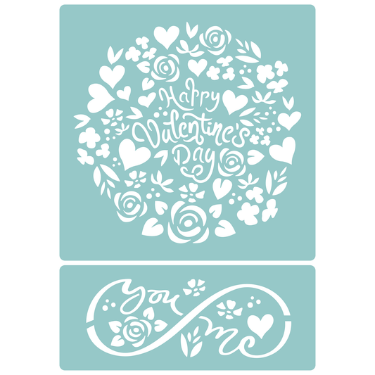 Valentine's Day Roundel | Low-Adhesive Stencil