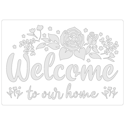 Welcome To Our Home | Food Safe Stencil