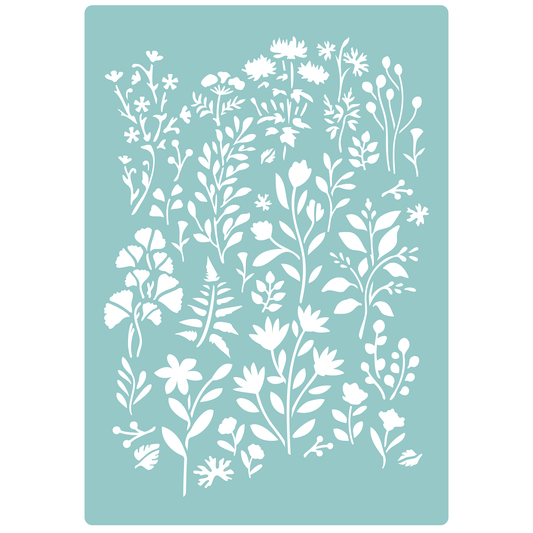 Wild Meadow (seamless) | Low-Adhesive Stencil