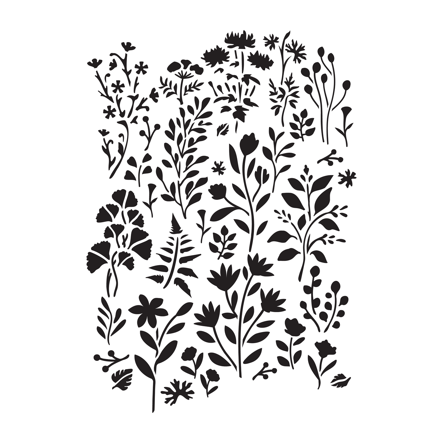 Wild Meadow (seamless) | Low-Adhesive Stencil