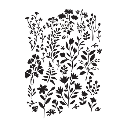 Wild Meadow (seamless) | Low-Adhesive Stencil