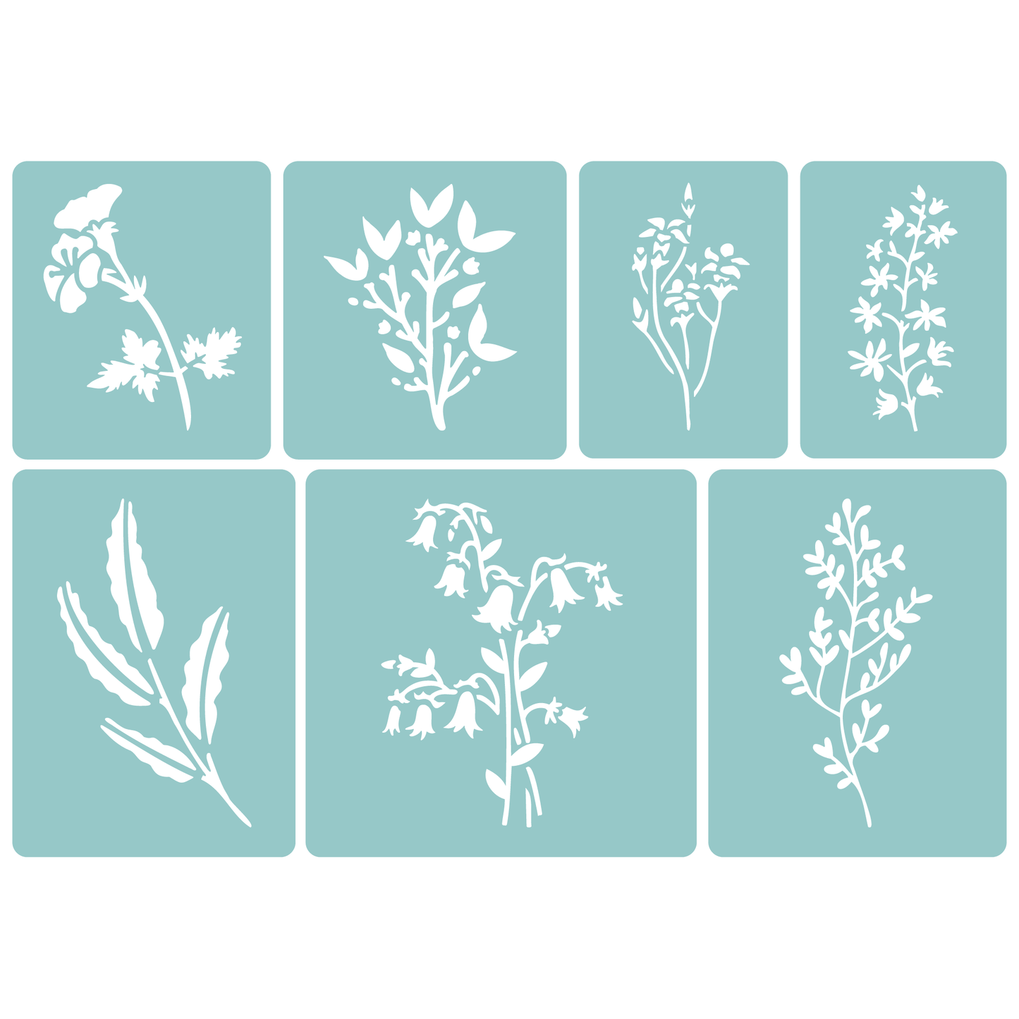 Wildflower Collection #3 | Low-Adhesive Stencil