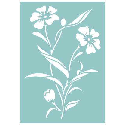 Wildflower Illustration | Low-Adhesive Stencil