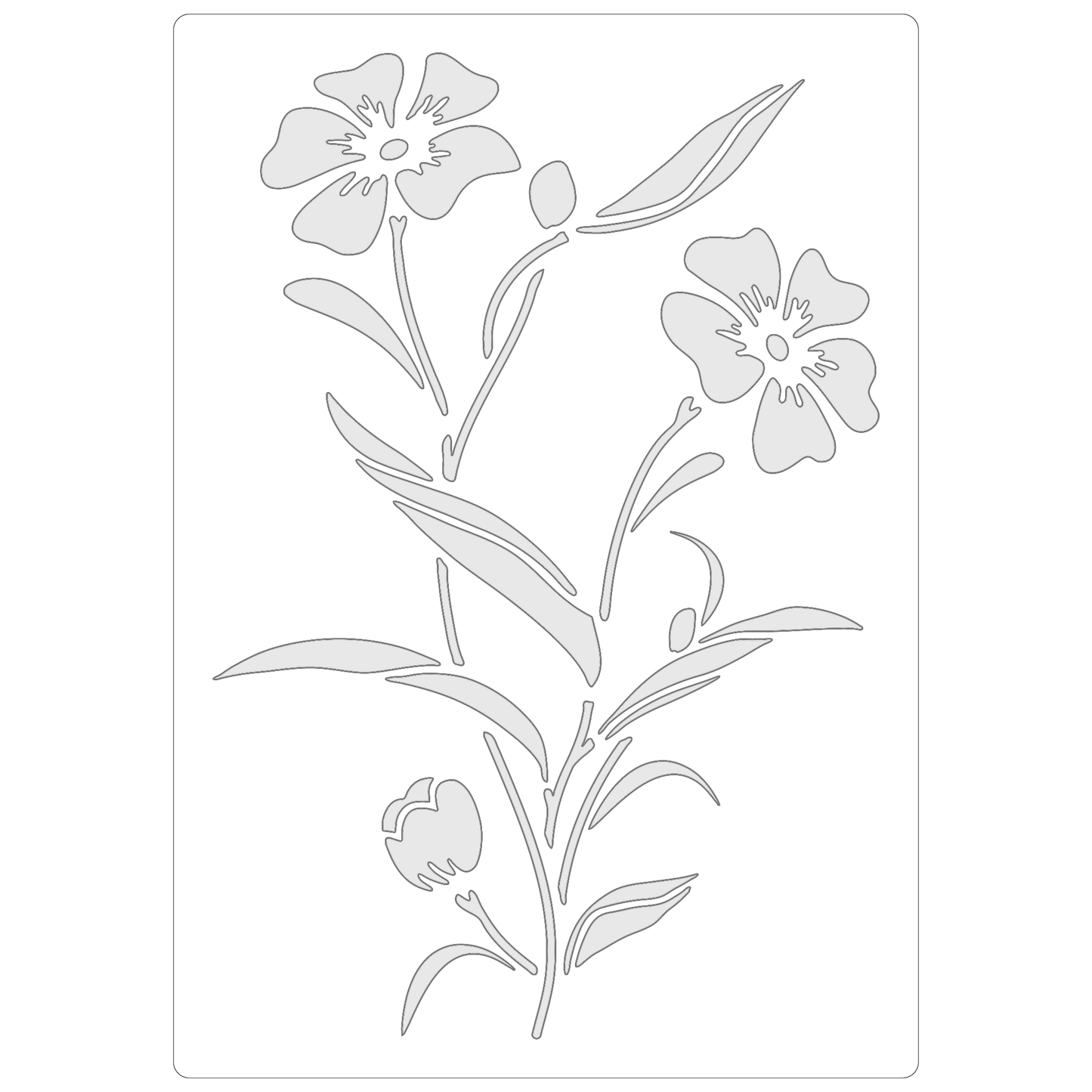 Wildflower Illustration | Food Safe Stencil