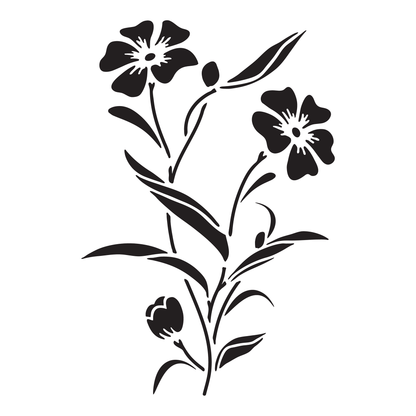 Wildflower Illustration | Food Safe Stencil